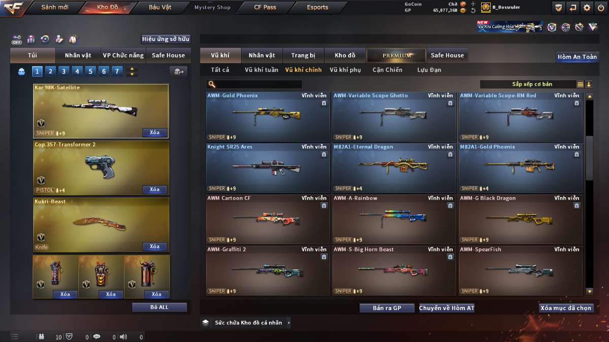shop acc cf uy tin gia re